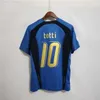 82 ITALYS Classic Retro Soccer Jerseys 90 94 98 R.Baggio Maldini Totti del Piero Pirlo Inzaghi Cannavaro Materazzi Nesta Buffon 00 06 Top retro voetbal shirt