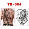 Gucd tatuering Överför stora tillfälliga tatueringar klistermärken män lejon kung orm kinesiska draken ganesha tiger kvinna människan kropp vattentät falsk tatuering konst 240427