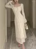Повседневные платья 2024 Женская мода Элегантное кузовное платье миди