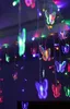4M 07M 100 LED Fairy Icicle Led Butterfly Gordijn Licht Outdoor Home Kerstmis Tuin Decoratie AC110V 220V2321966