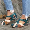 Casual Shoes Summer Women Outdoor Party Women's Sandals Lightweight Slip On Plus Size Wedge Footwear Female