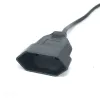 Adaptateurs IEC 320 C14 Mâle Plug à 2pins Européen Câble d'alimentation féminin pour UPS PDU, cordon d'adaptateur d'alimentation de l'UE, 30 cm