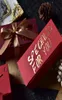 Square Kraft Paper Box Regalo Wrap Bowknot Cardboard Embalaje de Valentine039s Regalos de almacenamiento de dulces con cinta7379597
