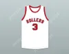 Custom Nay Youth/Kids Ernie Calverley 3 Providence Steamrollers White Basketball Jersey 3 Top zszyte S-6xl