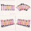 Makeup Brushes 14st Colorf Brush Kit Soft Synthetic Hair Make Up Powder Foundation B Eyeshadow Cosmetic Tools Drop Delivery Health Otzod