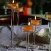 Candle Holders 3 Piece Glass Holder For Wedding Decorations Candlestick Rustic Vintage Stand Bougeoir Mariage