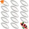 Moulds 5/10/15pcs Mini Cake Tart Mold Aluminum Boat Shape Mousse Dessert Cupcake Pudding Mould for Kitchen Pastry Baking Accessories