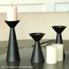 Candele 3pcs Pillar Design Candlestick Regalo romantico Home Decor Siep Set da centrotavolatte per matrimoni Iron Art soggiorno