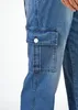 Карманы джинсы Осенние мужские комбинезоны мужчины повседневные длинные джинсовые брюки.