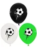 Décoration de fête 9pcs 12inch football en latex ballons thème anniversaire enfants