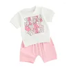 Set di abbigliamento Shorts per bocchetto per bambini set nella mia maglietta a maniche corte Mamas