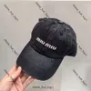 Mui Mui Hat Luxury Embroidered Large Letter Baseball Hat for Men Fashion Street Sun Proteciunment