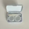 Contact Lens Accessories 1set Ins Like A Fish Retro Simple Candy Color Compact Contact Lens Case Partner Box Pupil Care Box Flip Cover d240426