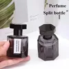 Bouteilles de rangement 30 ml Parfum en verre Bouteille vide Black Regilable Parfume Atomizer Dispenser Dispens Bine pour voyager Men Women Makeup