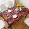 Table Cloth 2024 Vintage Bar Cafe Restaurant Art Studio Southeast Asian Ethnic Table Cloth Fabric Tea 240426