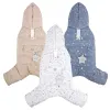 Parkas Fourlegged Dog Clothes Warm Can Traction Outside Pocket Winter Clothes Teddy By Bear Small Dog Cotton Clothing Pet Supplies