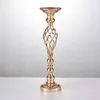 Bandlers Mercijzyasang Gold Flowers Vases Road Road Table Centor Table Metal Stand Stand Pilier Candlestick for Wedding Party 59