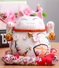 45 -дюймовый Maneki Neko Ceramic Lucky Cat Home Decor Фарфоровые украшения деловые подарки Fortune Cat Money Box Fengshui Craft Y20010632271136