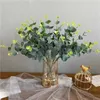 Fleurs séchées 16 fleurs artificielles de fourche eucalyptus herbe eucaly végétal vert maison décoration de Noël fleur blanche fleur de bricolage bouquet de mariage