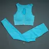 Traccettaci da donna Sveic Ribesta senza cucitura Set di yoga senza salto per lavare il reggiseno sportivo a maglia top della linea abbigliamento sportivo abbigliamento sportivo gambe fitness gambe abbigliamento da donna 240424