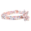 Hundkrage Bokstäver Flower Collar Choker Halsband för flickor Baserad bomull.