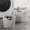 Katlanabilir çamaşır sepeti tasarruf uzay çamaşır makinesi asmak kirli giysiler depolama küfü büyük 240424