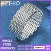 Clusterringen 925 Sterling Silver Interwoven Web Ring 6-10 Grootte voor man Women Wedding Engagement Fashion sieraden Charme Accessoires