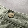 24SS Męskie spodnie retro podwójne spodnie drewniane spodnie zużyte spustowe spodnie dresowe odzieży robocze