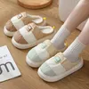 Slippers 2024 Winter Women's Down Cloth Waterproof Outer Wear Cotton Shoes Indoor Home Warm Anti Slip Comfortable Soft