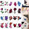 Tatuaje Transferencia de plumas Butterfly Tattoos Tattoos para mujer Protección del cuerpo Tattoo 3d Rose Flower Anime Pegatinas falsas impermeables 240427