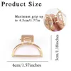 Hair Clips Barrettes 2pcs Hair Claw Gold Hair Clips Mini Non Slip Claw Clips Hair Accessories Daily Party Gift for Women and Girls 240426