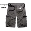 Men's Shorts Summer mens fashionable jacket cotton casual loose multi pocket shorts cargo shorts large size J240426