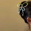 Crampes 2024 Nouvelle couleur de gradient Sweet Cool Girl Butterfly Design creux Grab Clip de cheveux Coueuses mignons Claw Hair Accessoires pour les femmes Y240425