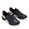 Casual Shoes 2024 Mens Footwear Genuine Leather Sport Men Quick Lacing Walking Man Anti-Slip