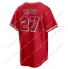 Nya änglar Anpassade basebolltröjor La Mike Trout Shohei Ohtani Anthony Rendon Nolan Schanuel Patrick Sandoval Brandon Drury Home Away Jersey Men Women Youth