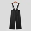 Men's Pants INCERUN 2024 Men Jumpsuits Solid High Waist Streetwear Casual Male Suspender Rompers Loose Fashion Straps Overalls S-5XL