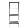 4 Tier Widen Ladder Shelf Bookshelf Rack Vintage Bookcase Shelf Storage Organizer Wood and Metal Bookshelf Rack