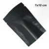 7x10 cm noir mat 300 pcs ouverts en aluminium en aluminium Vacuum joint de chaleur sacs d'emballage aspirateur