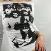 T-shirts pour femmes Hip-Hop Print Imprimé mince T-shirt à manches longues