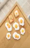 30st Simulation Poached Egg Love Sandwich Flatback Harts Components Cabochon Fake Food Fit Phone Decoration Diy Scraobooking ACCE5012818