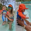 Baby Boy Swimswear avec capuchon de casquette de surface usure de nage de nage de requin bébé enfant enfant enfants