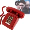 Aksesuarlar Retro Telefon Sabit Sline Eski Film Dekorasyon Antik Sabit Telefon Ofisi Ev Hotel Film Black White Red Telefono Fijo