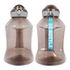 Vattenflaskor Plastisk halmkopp transparent stor diameter Bekväm rengöring av gummitätning Matkvalitet Hushållstillbehör abs
