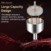 Bar Tools Stainless steel magic distributor double old wine filter distributor air filter funnel with tempting filter 240426