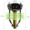 Arrow Foldbar Metal Slingshot magnetisk handledsstång utomhusjaktutrustning Stark skjutande gummiband slingbotten tillbehör