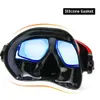 RX Recept Corrigerende optische duikuitrusting Kit Hyperopia Myopia Snorkelset Dry Top Scuba Mask Brede Vision Anti-Smog UV400 240412