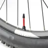 Accessori Muqzi 2 pcs bici presta valvola d'aria tubeless 40mm da 60 mm per ruota tubeless f/v valvola mtb road pneumatici per biciclette con utensile con strumento