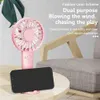 Electric Fans USB Rechargeable Small Pocket Cooling Fan 3 Speeds Strong Wind Portable Fan Quiet Hand Fan Cooling Electric Fan for Women Men