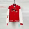 Varsitys Off Designer Kurtka Off White Jacket 2024 Męskie kurtki męskie męskie obrażenie wiatrówki Varsity Vintage Off White Loss Long Baseball Hip Hop 3346