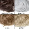 Chignon Snoilite Синтетический пушистый чиньон с эластичной лентой, грязной булочка, прическа для волос Chignon Hair Hair Hairpiece для женщин 85G